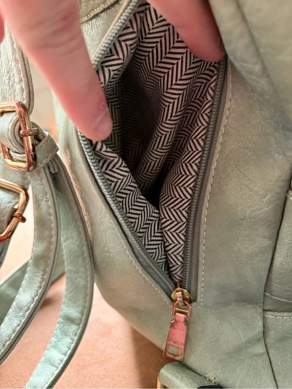 Blake Vegan Light Teal Backpack